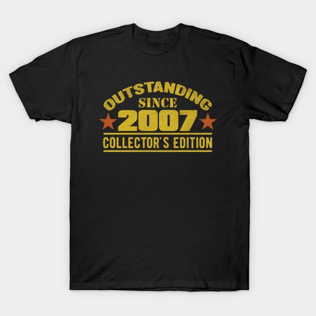 Outstanding Since 2007 T-Shirt by HB Shirts